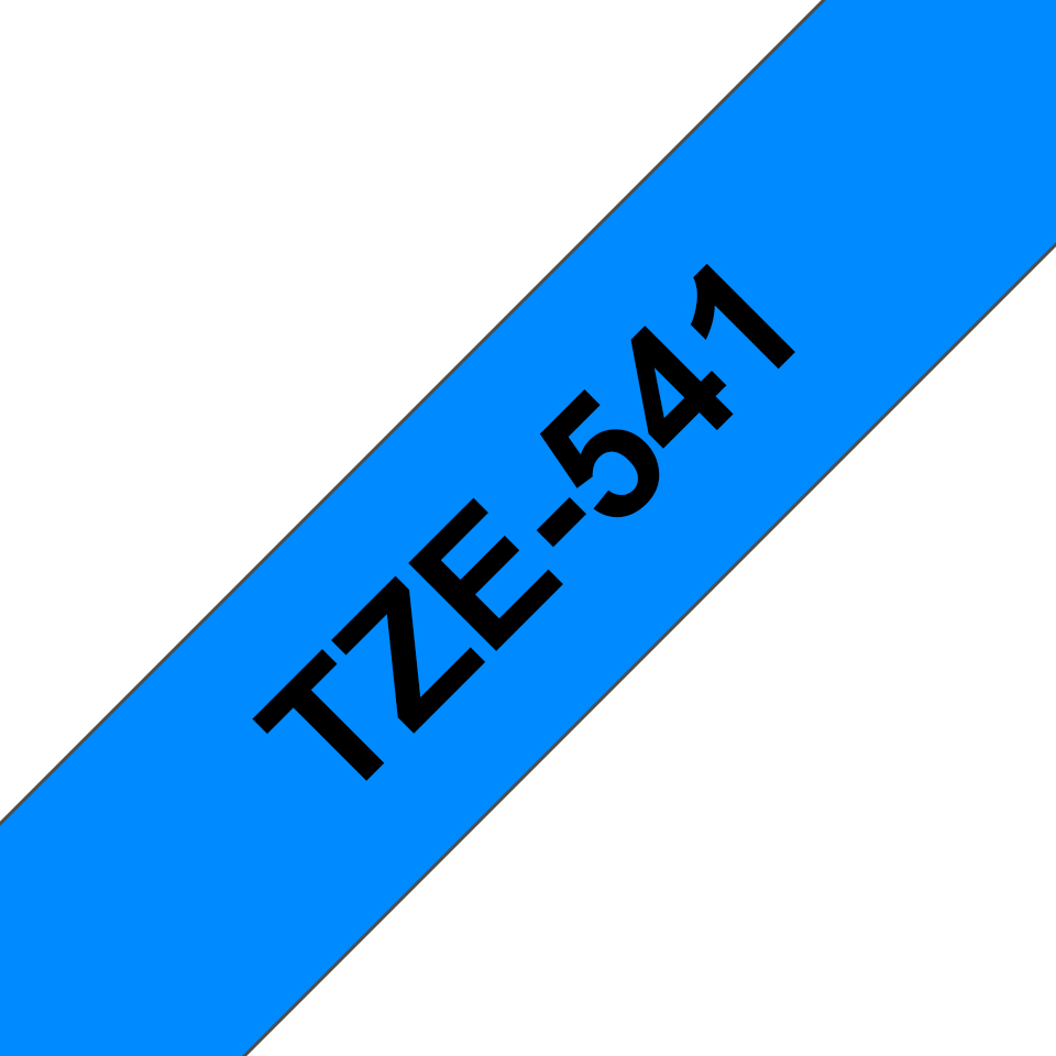 [TZe-541] Nastro Brother Laminato Nero Su Blu TZe-541 TZ-541 18mm x 8m