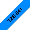 Nastro Brother Laminato Nero Su Blu TZe-541 TZ-541 18mm x 8m