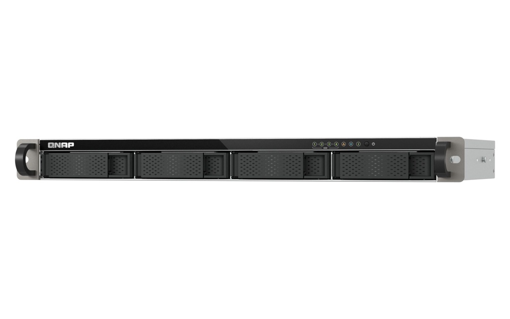 QNAP TS-432XeU NAS Rack (1U) 4 GB DDR4 0 TB QNAP QTS Nero, Grigio
