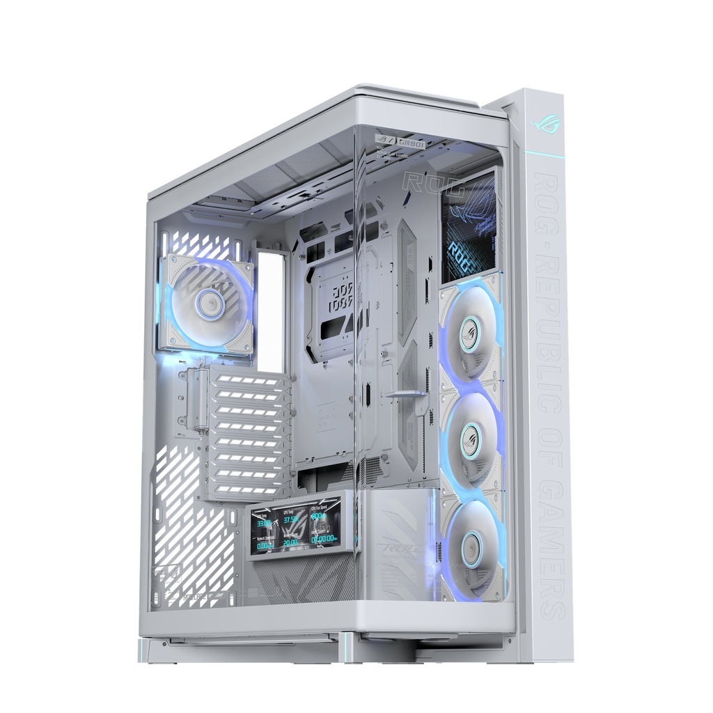 CASE ASUS ROG CRONOX GR801 CURVE TG ARGB WHITE Midi Tower Bianco
