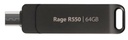 Patriot Memory Rage R550 unità flash USB 64 GB USB Type-A / USB Type-C 3.2 Gen 1 (3.1 Gen 1) Nero