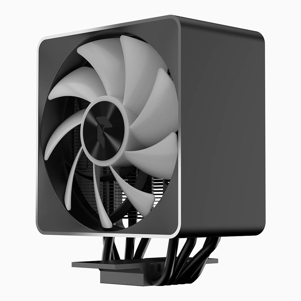 APNX AP1-5PIPE ARGB BK sistema di raffreddamento per computer Mddulo di memoria, Processore Raffreddatore ibrido 12 cm Nero 1 pz