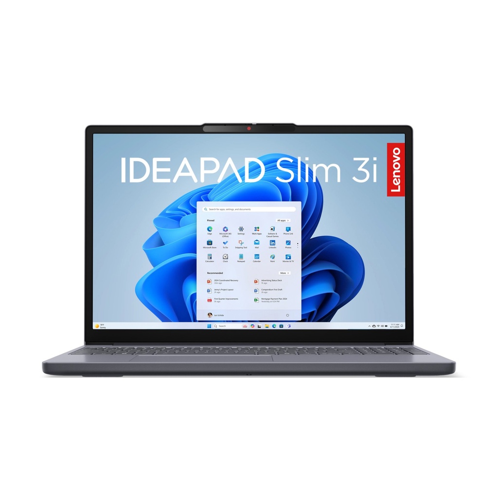 Lenovo IdeaPad Notebook Slim 3 | Display 15'' WUXGA (1920x1200) | Processore Intel CORE i5-13420h | Memoria RAM 16GB | Memoria SSD 512GB | Scheda grafica Integrata | Sistema Operativo Windows 11 Home | LUNA_GREY | Alimentatore incluso