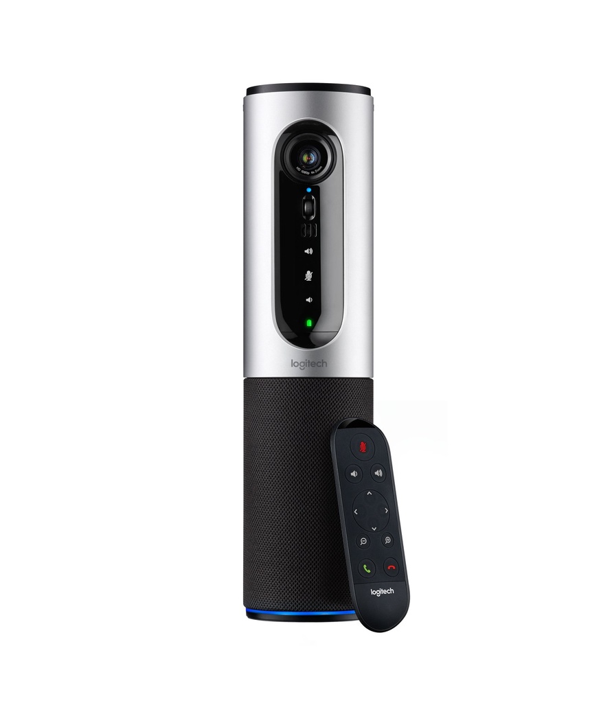 ORIGINAL Logitech Accessori per computer Argento / nero 960-001034 ConferenceCam Connect Logitech ConferenceCam Connect, risoluzione Full HD 1080p, Bluetooth, zoom digitale 4x, LED della fotocamera per la visualizzazione attiva dello streaming, audio a banda larga a 360°