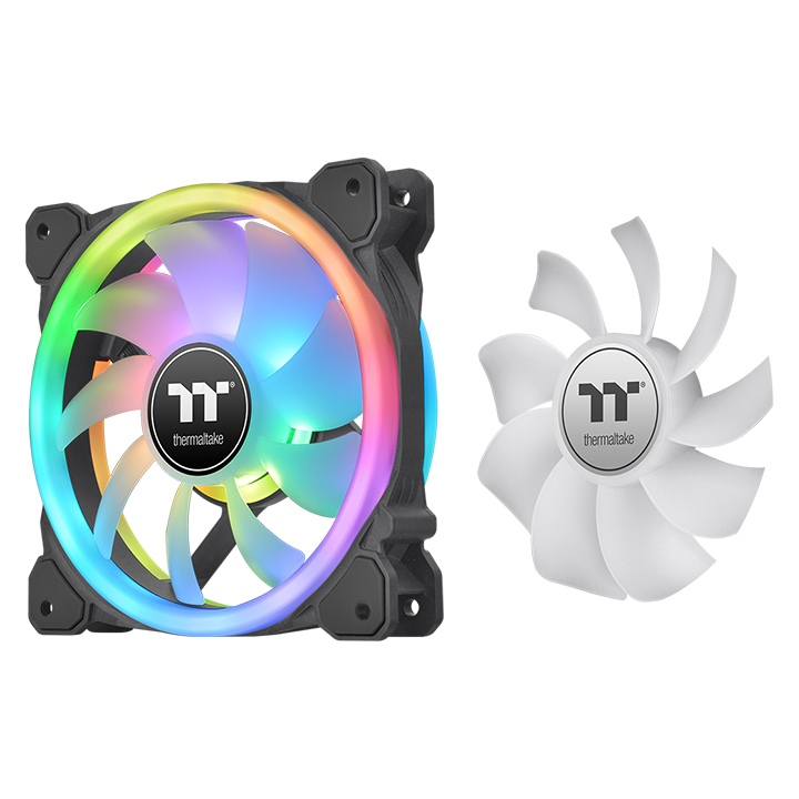 [CL-F137-PL12SW-A] Thermaltake SWAFAN 12 RGB Case per computer Ventilatore 12 cm Nero 3 pz