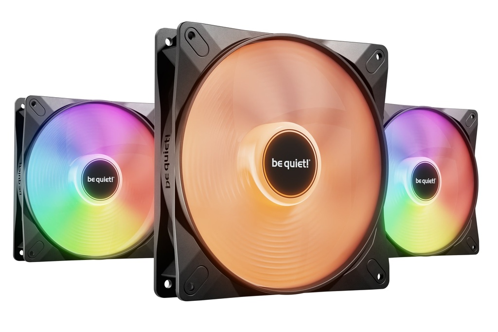 be quiet! LIGHT WINGS LX 140mm PWM High Speed 3-Pack Black Case per computer Ventilatore 14 cm Nero 3 pz