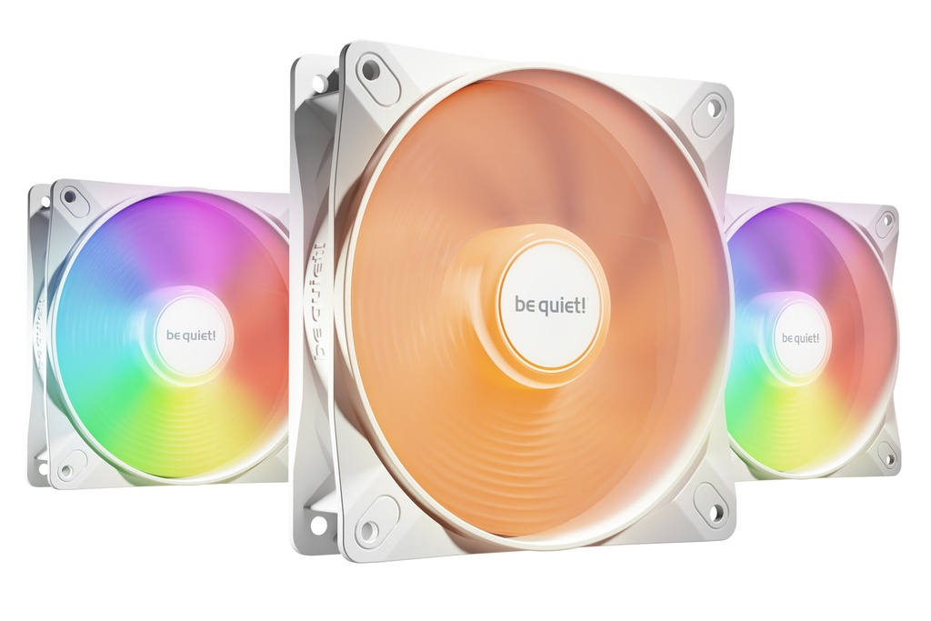 [BL125] be quiet! LIGHT WINGS LX 120mm PWM High Speed 3-Pack White Case per computer Ventilatore 12 cm Bianco 3 pz