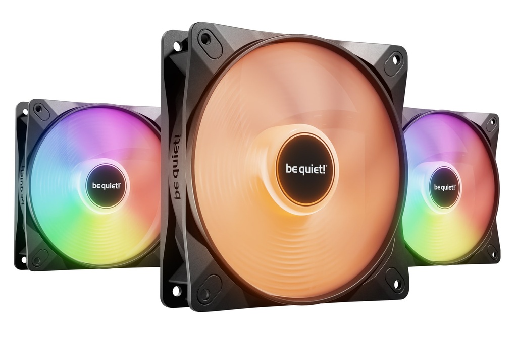 [BL124] be quiet! LIGHT WINGS LX 120mm PWM High Speed 3-Pack Black Case per computer Ventilatore 12 cm Nero 3 pz