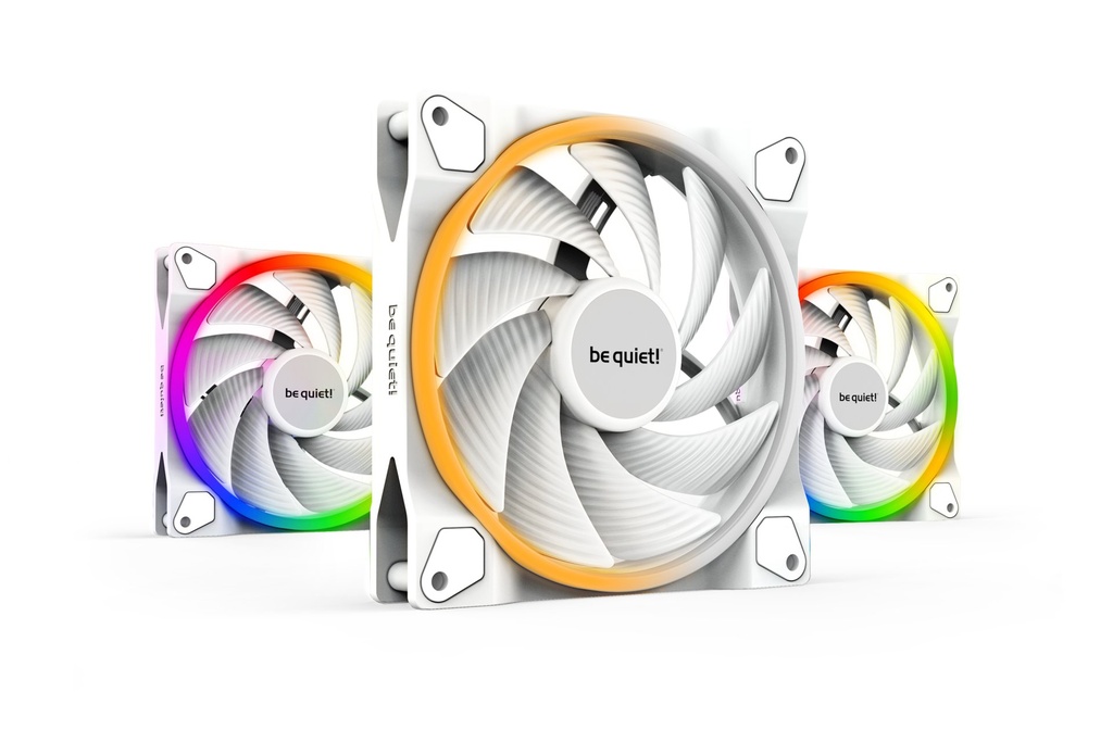 [BL103] be quiet! Light Wings White | 140mm PWM high-speed Triple-Pack Case per computer Ventilatore 14 cm Bianco 3 pz