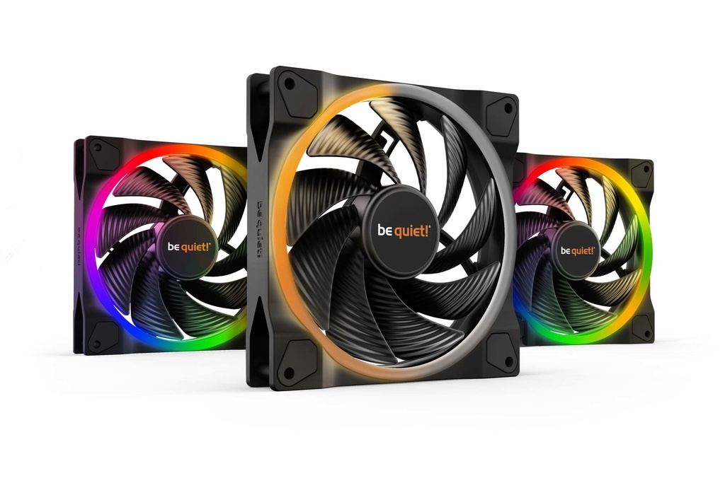 [BL079] be quiet! Light Wings | 140mm PWM Triple Pack high-speed Case per computer Ventilatore 14 cm Nero 3 pz