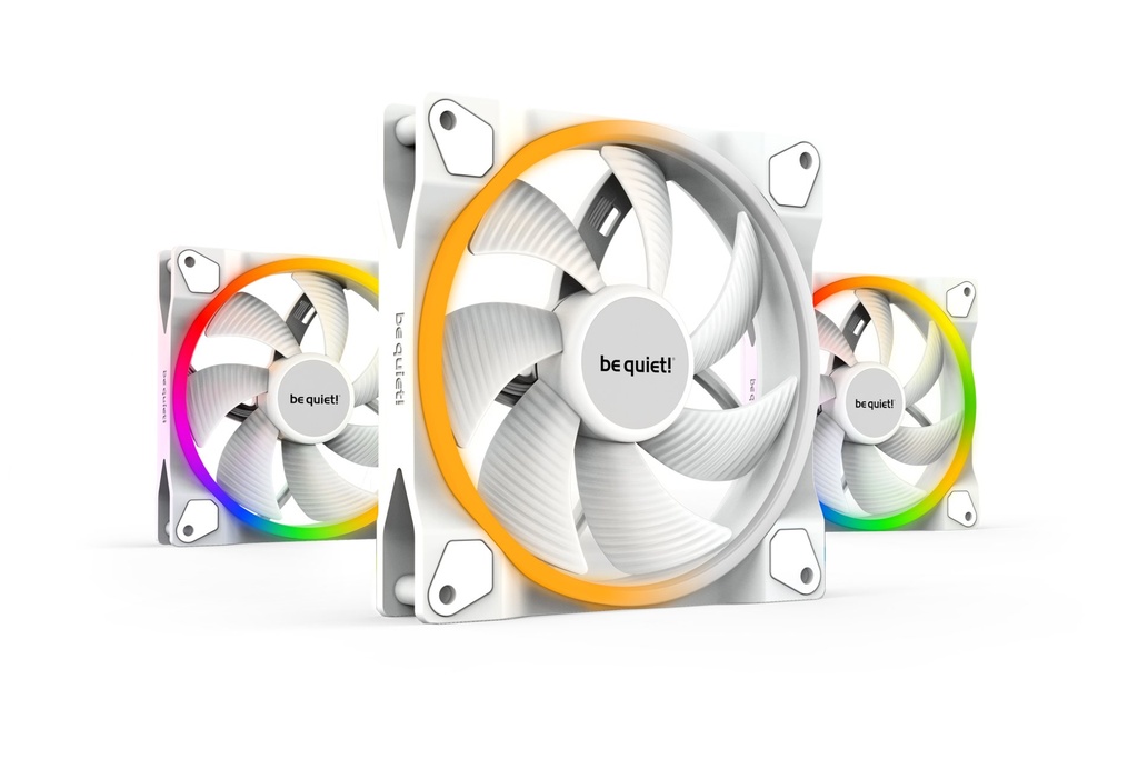 [BL102] be quiet! Light Wings White | 140mm PWM Triple Pack Case per computer Ventilatore 14 cm Bianco 3 pz
