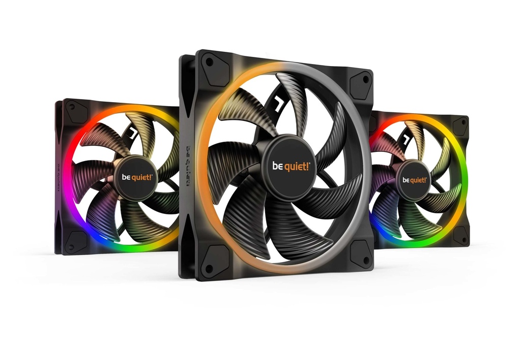 [BL078] be quiet! Light Wings | 140mm PWM Triple Pack Case per computer Ventilatore 14 cm Nero 1 pz