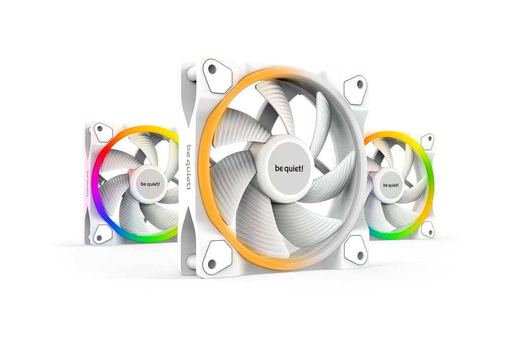 [BL100] be quiet! Light Wings White | 120mm PWM Triple Pack Case per computer Ventilatore 12 cm Bianco 3 pz