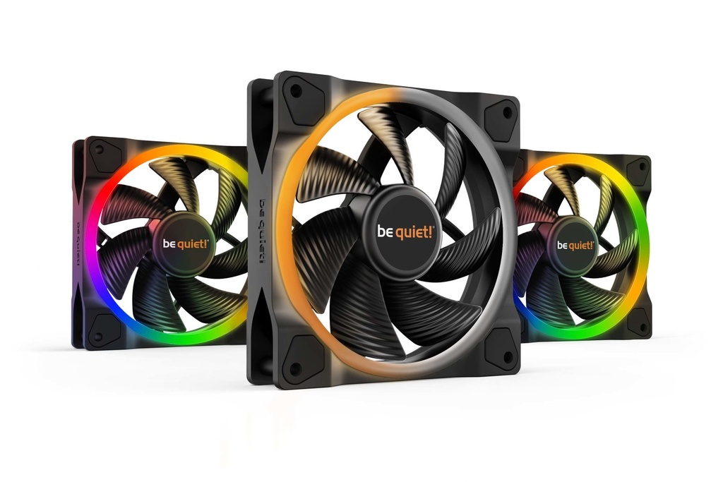 [BL076] be quiet! Light Wings | 120mm PWM Triple Pack Case per computer Ventilatore 12 cm Nero 3 pz