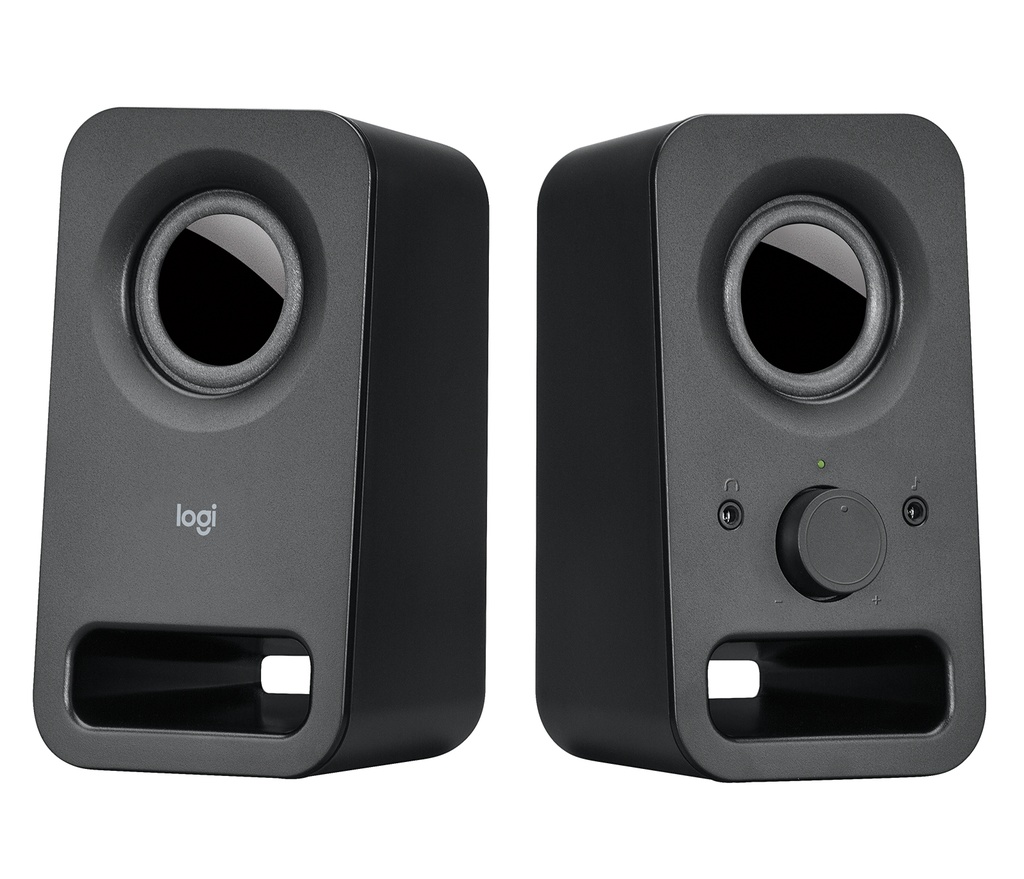 ORIGINAL Logitech Accessori per computer nero 980-000814 Z150 Lautsprecher Altoparlanti Logitech, Nero, sistema di altoparlanti multimediali 2.0, jack da 3,5 mm, suono pieno, facile da maneggiare