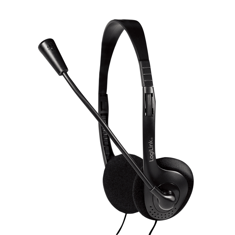 [HS0052] LogiLink HS0052 cuffia e auricolare Cablato A Padiglione Ufficio Nero