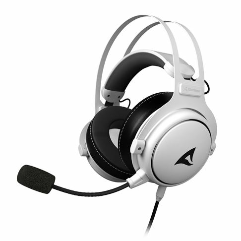 [4044951040148] Sharkoon Skiller SGH50 Auricolare Cablato A Padiglione Gaming Nero, Bianco