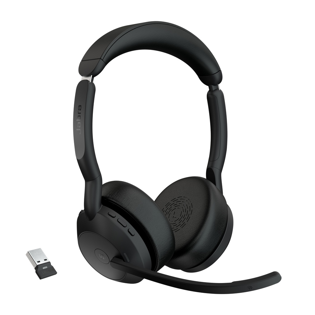 [25599-999-999] Jabra Evolve2 55 Auricolare Wireless A Padiglione Ufficio USB tipo-C Bluetooth Base di ricarica