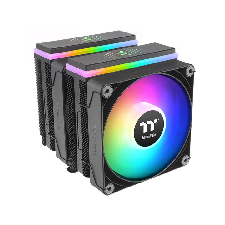 [CL-P121-CA12SW-A] Thermaltake ASTRIA 600 Processore Raffreddatore d'aria 12 cm Nero 2 pz