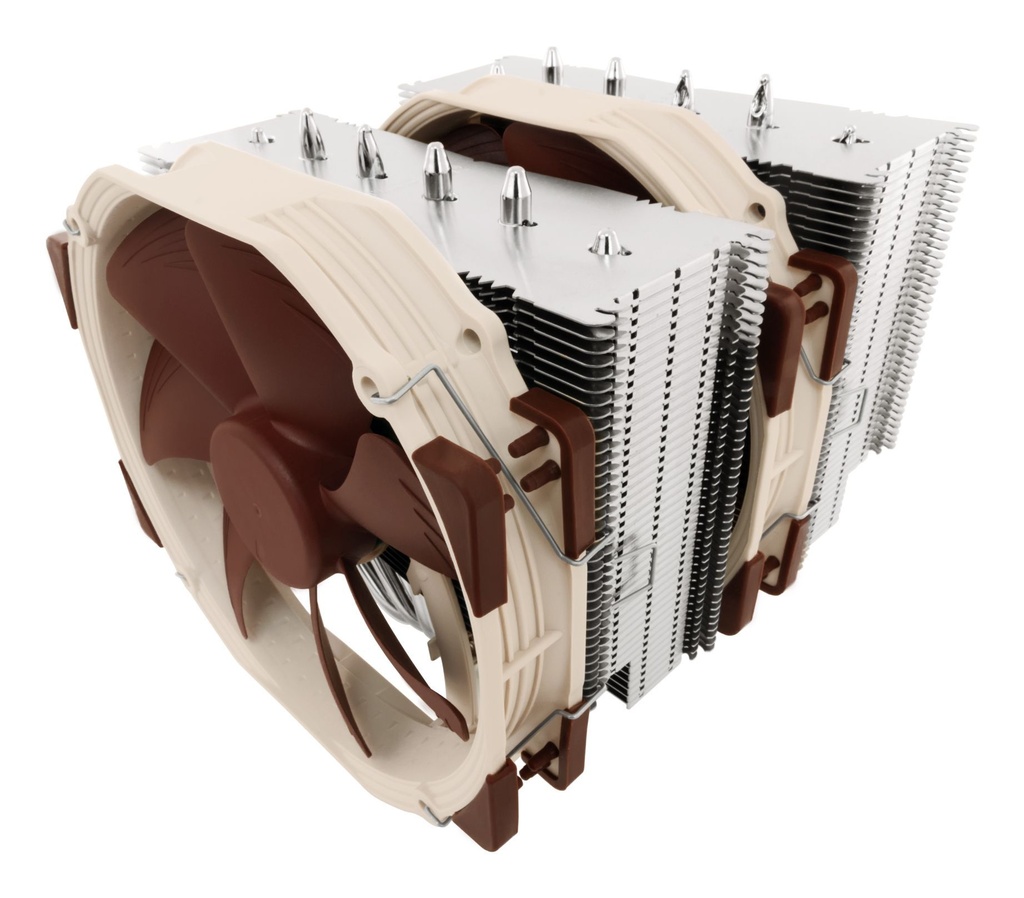 [NH-D15] Noctua NH-D15 sistema di raffreddamento per computer Processore Refrigeratore 14 cm Beige, Marrone, Acciaio