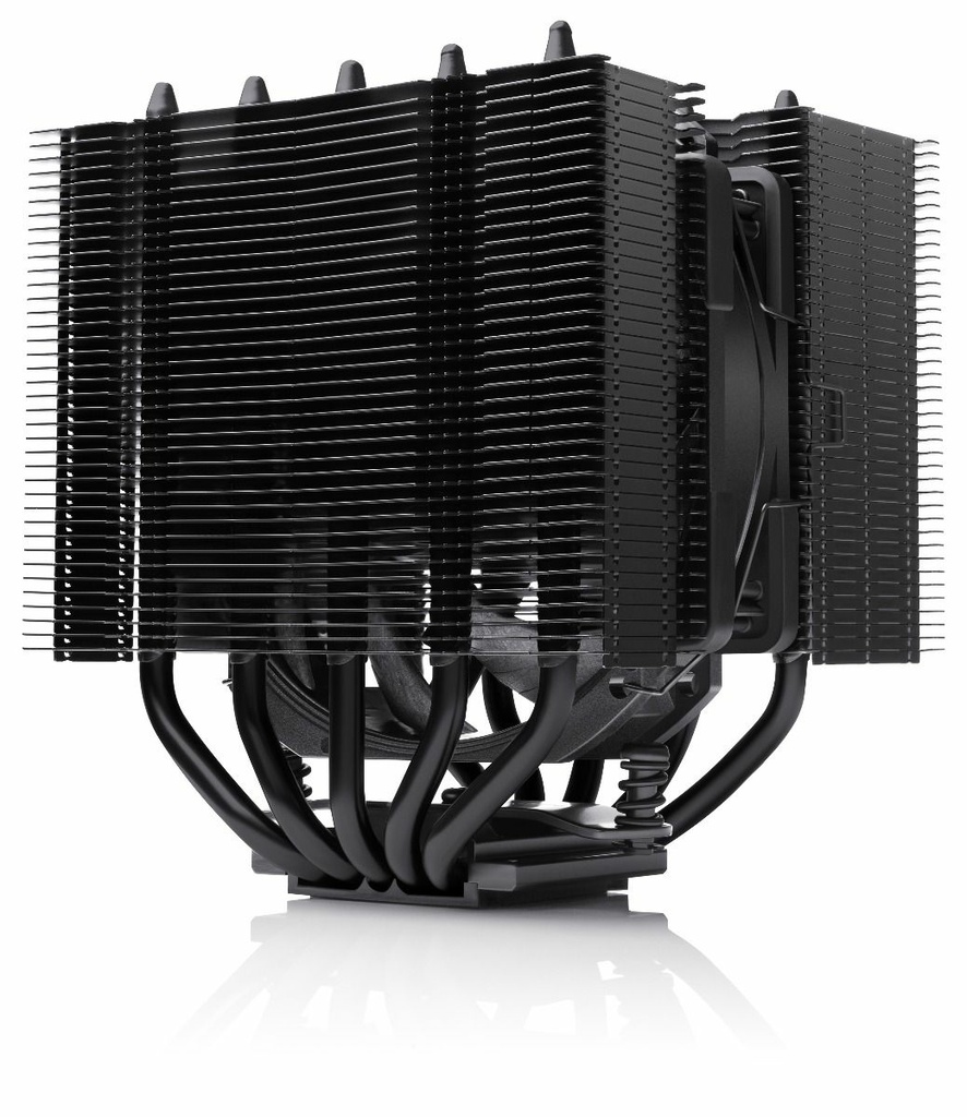 [NH-D12L CHROMAX.BLACK] Noctua NH-D12L Processore Raffreddatore d'aria 12 cm Alluminio, Nero 1 pz