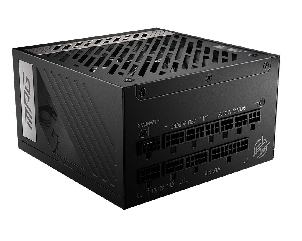 [306-7ZP7C11-CE0] MSI MPG A1000G PCIE5 alimentatore per computer 1000 W 20+4 pin ATX ATX Nero