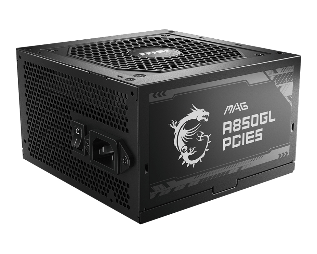 [306-7ZP8A11-CE0] MSI MAG A850GL PCIE5 power supply unit 850 W 20+4 pin ATX ATX Black