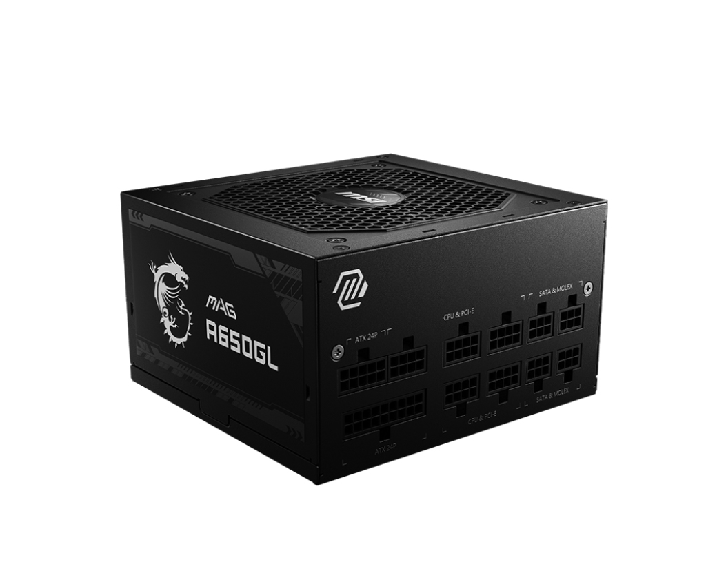 [306-7ZP8C11-CE0] MSI MAG A650GL alimentatore per computer 650 W 20+4 pin ATX ATX Nero