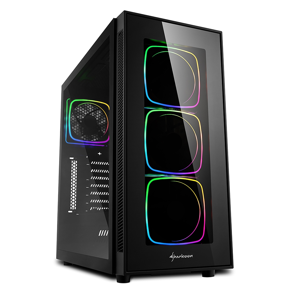 [4044951028221] Sharkoon TG6 RGB Midi Tower Nero