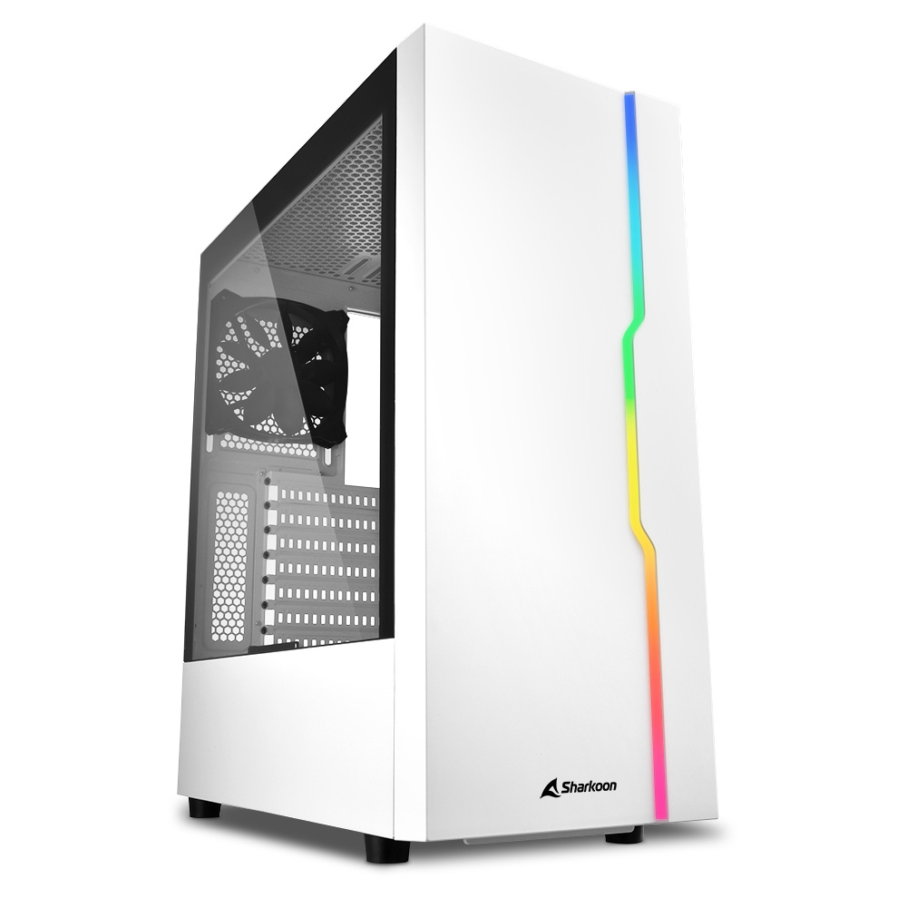 [4044951032006] Sharkoon RGB Slider Midi Tower Bianco