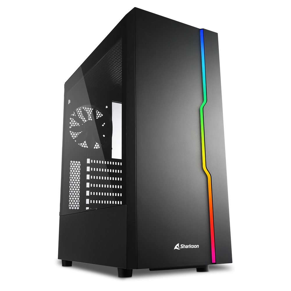 [4044951029846] Sharkoon RGB Slider Midi Tower Nero