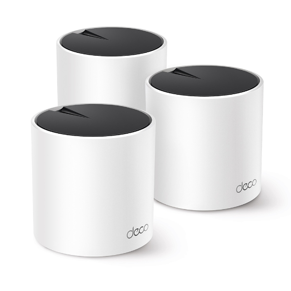 [DECO X55(3-PACK)] TP-Link DECO X55 (3-Pack) Dual-band (2.4 GHz/5 GHz) Wi-Fi 6 (802.11ax) Bianco Interno