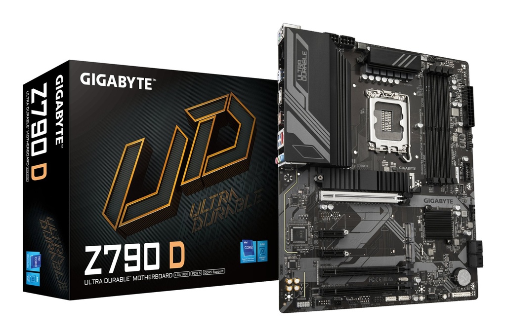 [Z790 D] GIGABYTE Z790 D Scheda madre - Supporta CPU Intel Core di 14a generazione, VRM digitale a 12+1+1 fasi, fino a 7600MHz DDR5 (OC), 3xPCIe 4.0 M.2, LAN 2.5GbE, USB 3.2 Gen 2