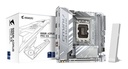 GIGABYTE B860I AORUS PRO ICE Motherboard - Intel Core Ultra Series CPUs, 8+1+2+1 Phases VRM, up to 9200MHz DDR5, 1xPCIe 5.0 + 1xPCIe 4.0 M.2, 2.5GbE LAN, WIFI 7, Thunderbolt 4