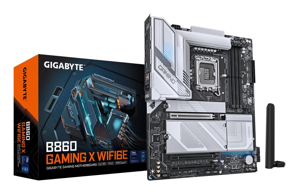 [B860 GAMING X WIFI6E] GIGABYTE B860 GAMING X WIFI6E Motherboard - Intel Core Ultra Series CPUs, 12+1+2+1 Phases VRM, up to 9066MHz DDR5, 1xPCIe 5.0 + 2xPCIe 4.0 M.2, 2.5GbE LAN, WIFI 6E, USB4