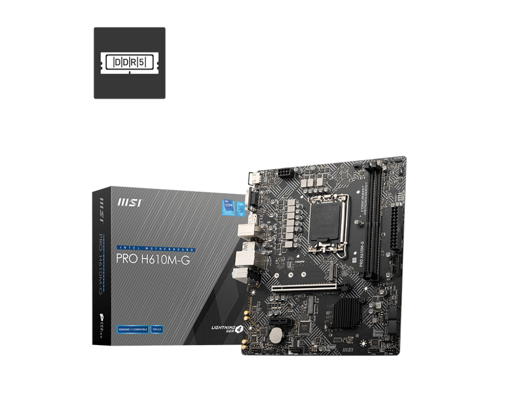 [7D46-075R] MSI PRO H610M-G scheda madre Intel H610 LGA 1700 micro ATX