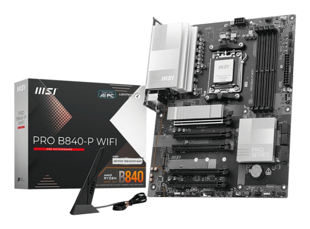 [7E57-001R] MSI PRO B840-P WIFI scheda madre AMD B840 Socket AM5 ATX