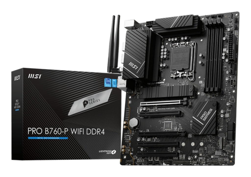 [7D98-001R] MSI PRO B760-P WIFI DDR4 scheda madre LGA 1700 ATX
