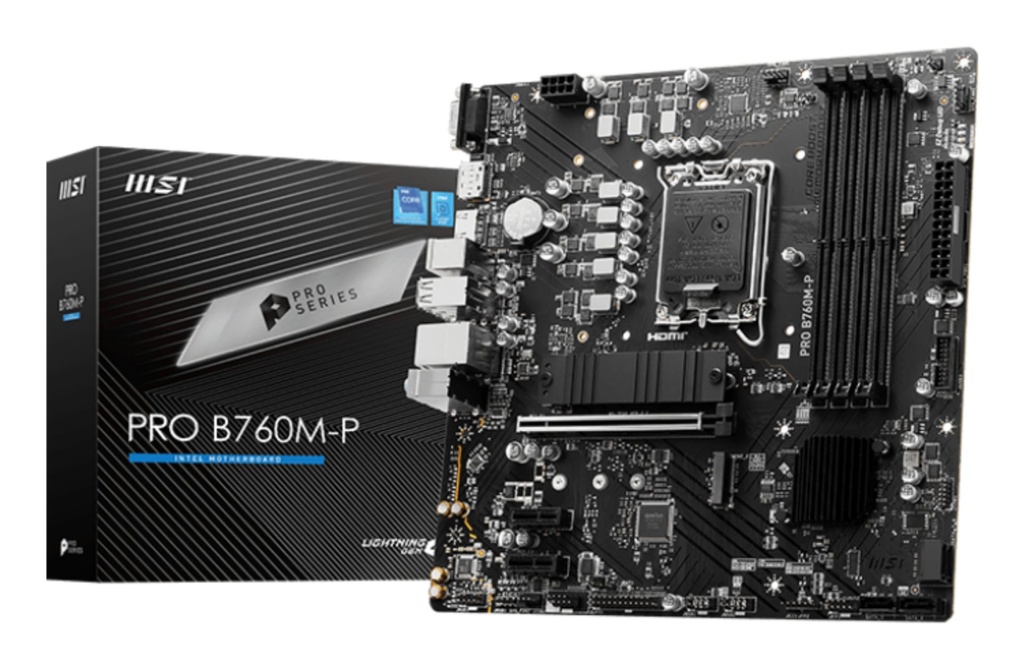 Scheda Madre MSI PRO B760M-P socket 1700 DDR5 MicroATX Nero