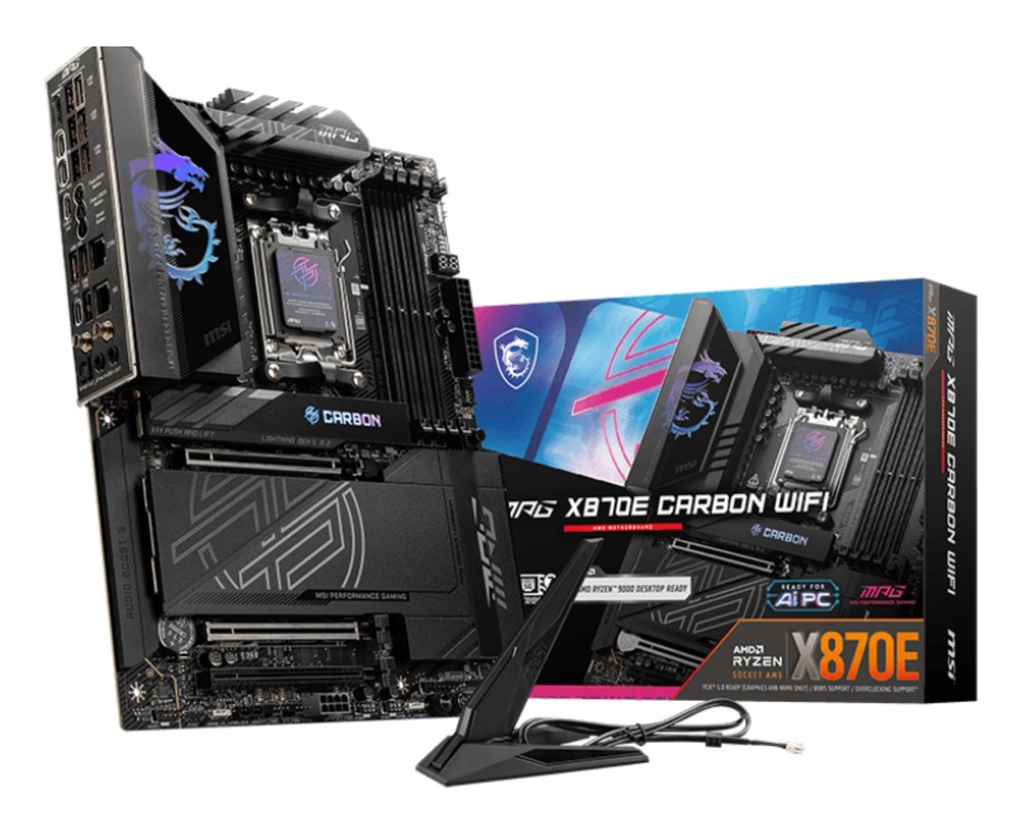 [7E49-001R] MSI MPG X870E CARBON WIFI scheda madre AMD X870E Socket AM5 ATX