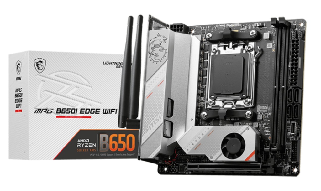[7D73-001R] MSI MPG B650I EDGE WIFI motherboard AMD B650 Socket AM5 mini ATX