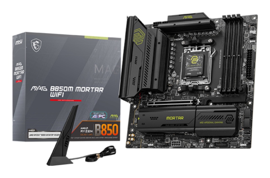 [7E61-001R] MSI MAG B850M MORTAR WIFI scheda madre AMD B850 Socket AM5 micro ATX