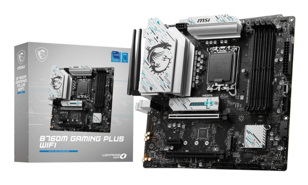 [7D99-017R] MSI B760M GAMING PLUS WIFI scheda madre Intel B760 LGA 1700 micro ATX