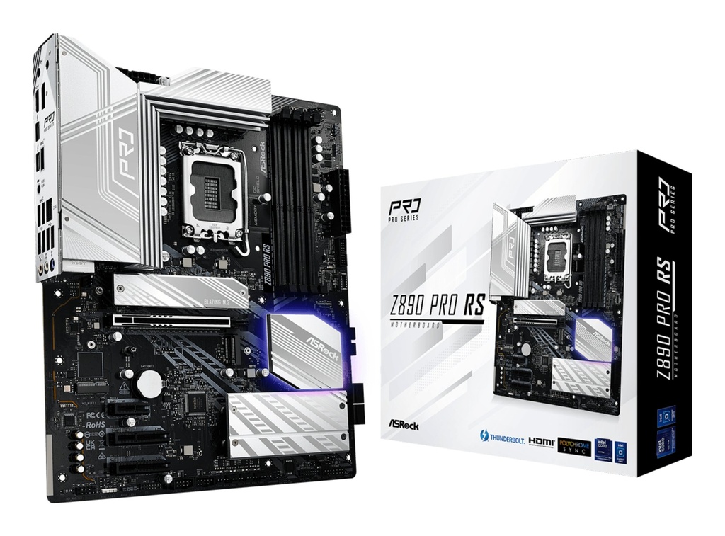 [90-MXBP10-A0UAYZ] Asrock Z890 Pro RS Intel Z890 LGA 1851 (Socket V1) ATX