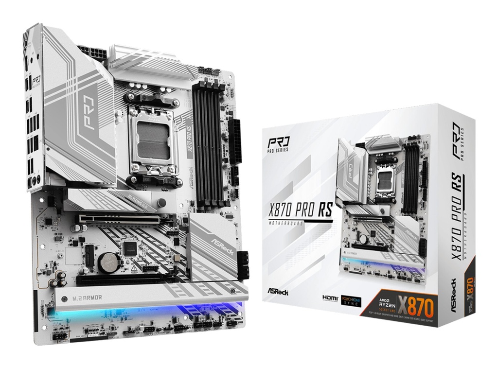 [90-MXBPZ0-A0UAYZ] Scheda Madre ASRock X870 Pro RS AMD X870 Socket AM5 DDR5 - SPEDIZIONE IMMEDIATA