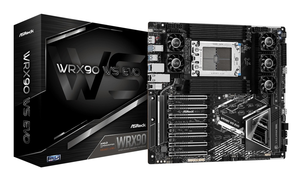 [90-MXBMH0-A0UAYZ] Asrock WRX90 WS EVO scheda madre AMD WRX90 Socket sTR5 EEB