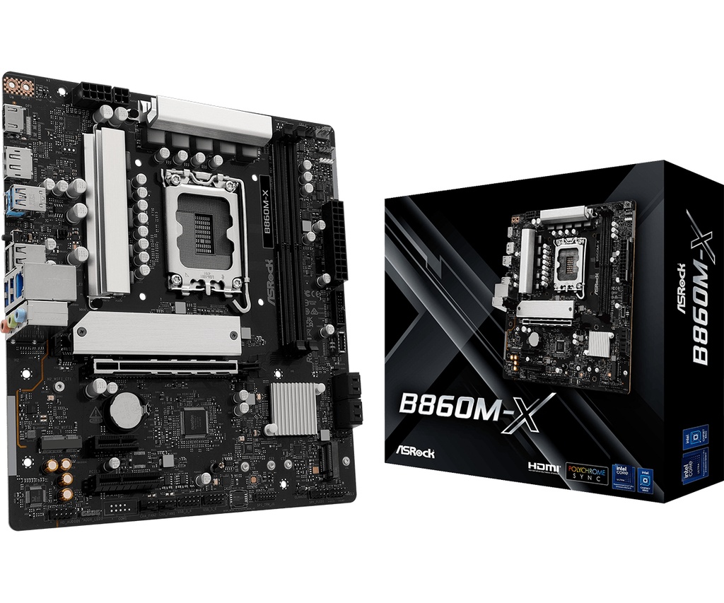 [90-MXBRX0-A0UAYZ] Asrock B860M-X Intel B860 LGA 1851 (Socket V1) micro ATX
