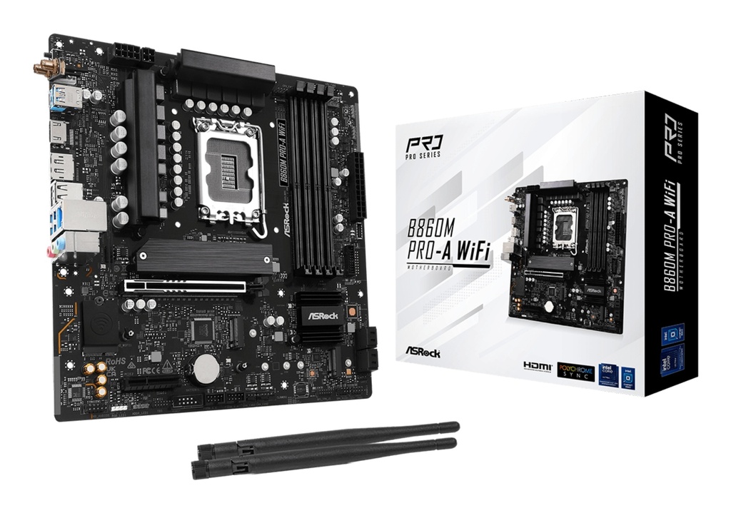 [90-MXBRS0-A0UAYZ] Scheda Madre ASROCK B860M Pro-A WiFi Micro-ATX DDR5 Socket LGA 1851