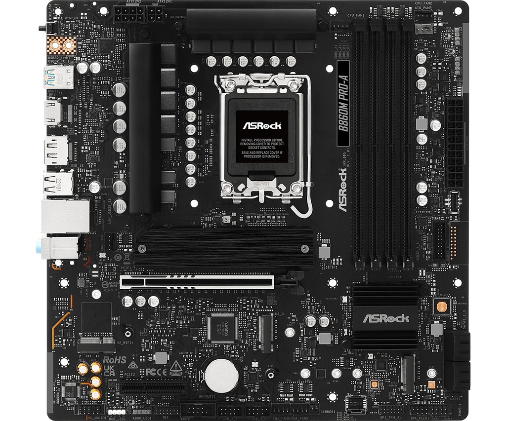 [90-MXBRR0-A0UAYZ] Scheda Madre ASROCK B860M Pro-A Micro-ATX DDR5 Socket LGA 1851