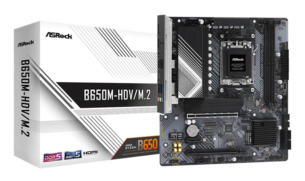 [90-MXBLA0-A0UAYZ] Asrock B650M-HDV/M.2 AMD B650 Socket AM5 micro ATX